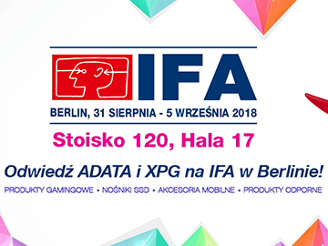 Innowacje od ADATA na targach IFA 2018