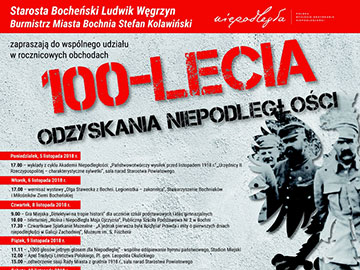 Bocheńskie obchody 100-lecia odzyskania niepodległości