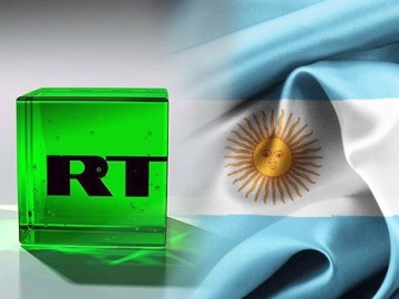 RT i flaga Argentyny