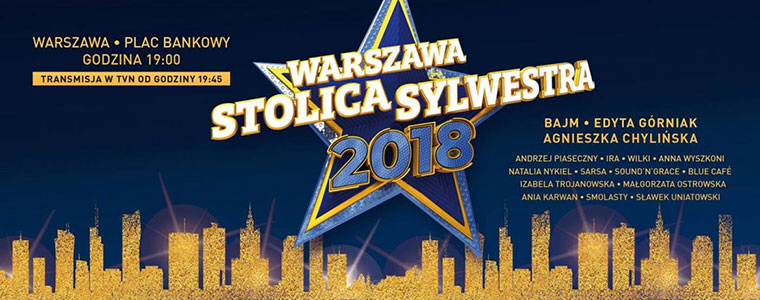 TVN Warszawa Stolica Sylwestra 2018
