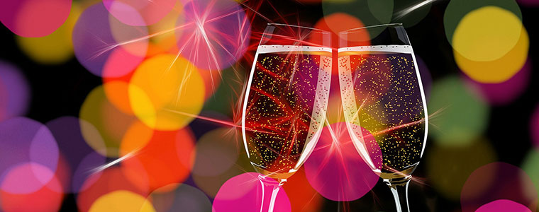 sylwester Nowy Rok szampan toast