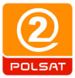 Polsat 2 Logo Pomarańczowe lipiec 2008
