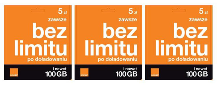 Orange bez limitu 5 zł logo
