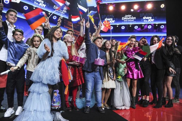 Uczestnicy ceremonii otwarcia „Eurowizji Junior 2019”, foto: Natasza Młudzik/TVP