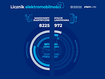 Polska: 8225 elektrycznych samochodów osobowych