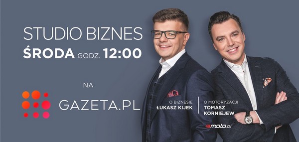 Łukasz Kijek i Tomasz Korniejew w kampanii promującej program „Studio biznes”, foto: Agora