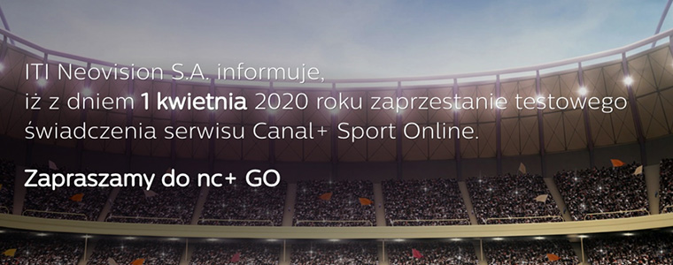 Canal+ Sport Online koniec