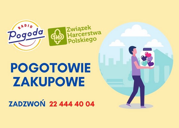 „Pogotowie Zakupowe Radia Pogoda” - Radio Pogoda i Związek Harcerstwa Polskiego z pomocą dla seniorów, foto: Agora