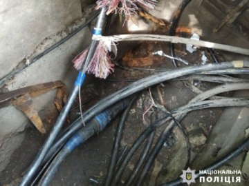 Policja w Mariupolu złapała złodziei kabli