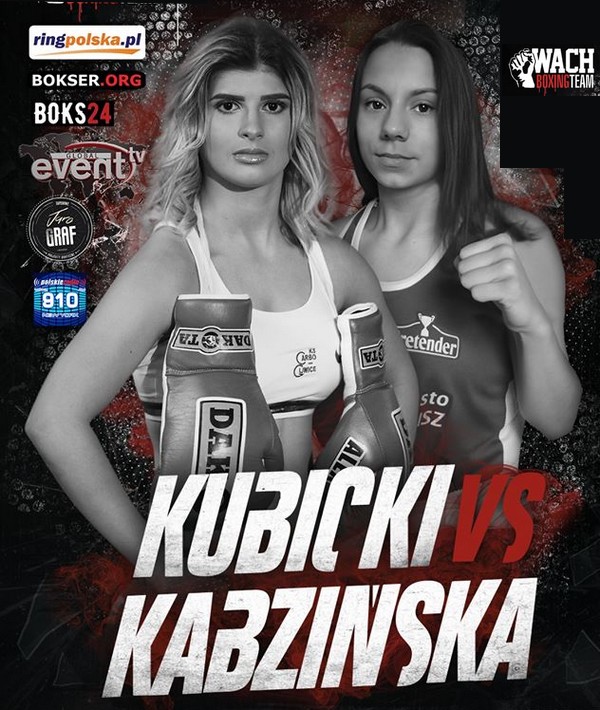 Podczas gali Wach Boxing (Pałac w Konarach Boxing Night) walczyć będą Alexas Kubicki i Julia Kabzińska, foto: Wach Boxing Team