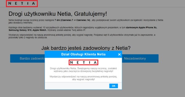 Netia ostrzega przed fałszywymi konkursami, foto: Cyfrowy Polsat