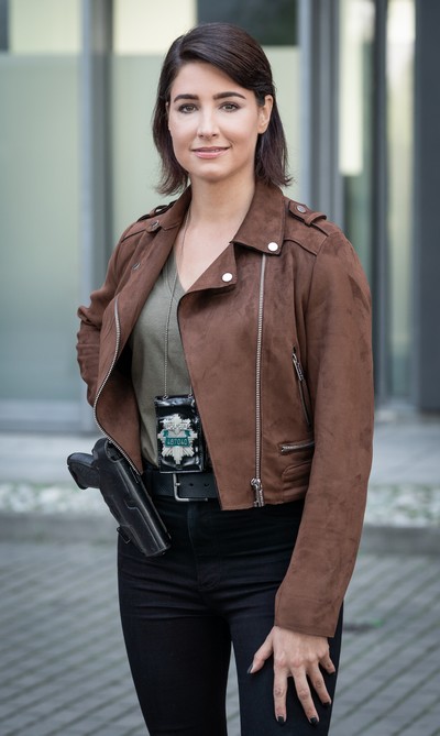 Laura Samojłowicz w serialu „Gliniarze”, foto: Mikołaj Tym/Outset Films/Cyfrowy Polsat
