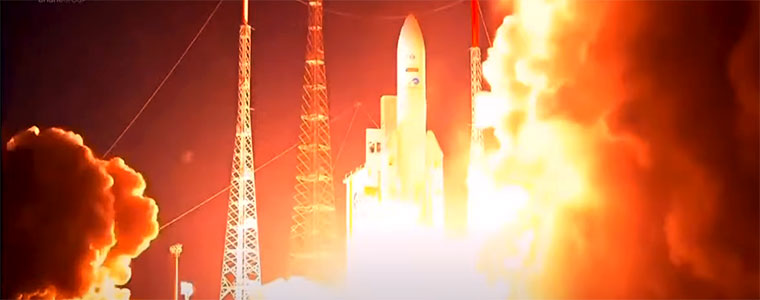 Ariane 5 satelita arianespace Kourou start 2020- 760px.jpg