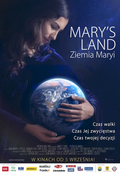 Elena Sánchez na plakacie promującym kinową emisję filmu „Mary's Land. Ziemia Maryi”, foto: Rafael Film