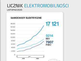 Polska: 17 121 samochodów osobowych z napędem elektrycznym
