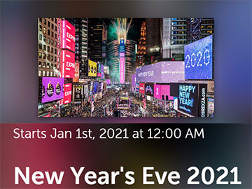Bezpłatny kanał z noworocznym koncertem z Times Square 