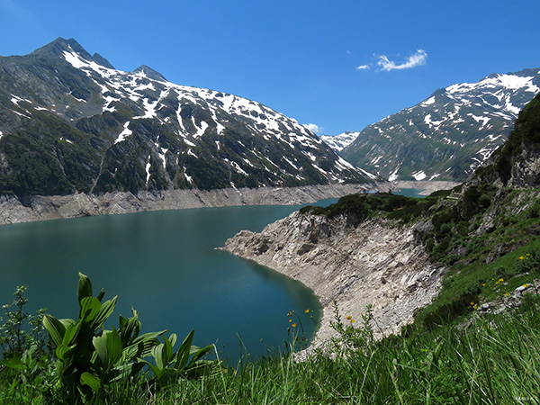 Alpy: Zapora wodna Kölnbreinsperre i szczyt Arlhöhe