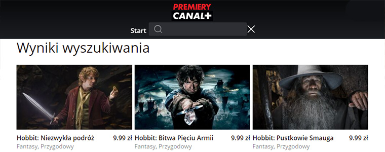 Premiery Canal+ Hobbit