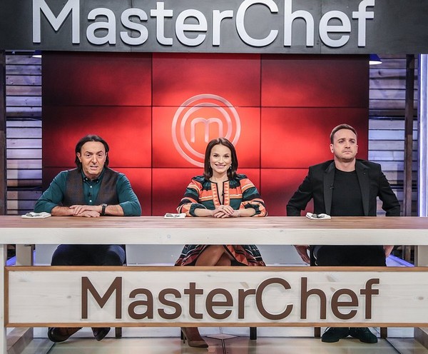 Michel Moran, Anna Starmach i Mateusz Gessler w programie „MasterChef Junior”, foto: TVN Discovery