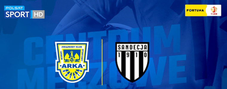 Arka Gdynia sandecja 1 liga Polsat Sport 760px.jpg