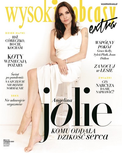 Angelina Jolie na okładce miesięcznika „Wysokie Obcasy Extra” - numer 6/2021, foto: Agora