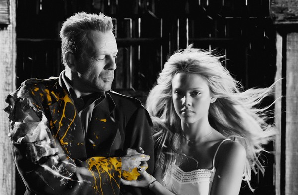 Bruce Willis i Jessica Alba w filmie „Sin City - Miasto grzechu”, foto: Miramax, LLC