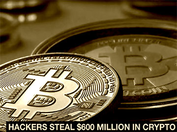 Hakerzy ukradli kryptowaluty o wartości 600 mln dol.