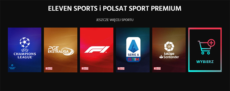 Eleven Sports & Polsat Sport Premium Canal+ online