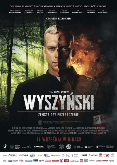 Ksawery Szlenkier na plakacie promującym kinową emisję filmu „Wyszyński - zemsta czy przebaczenie”, foto: Kino Świat