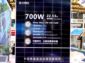 Chiński moduł PV Jolywood o mocy 700 W