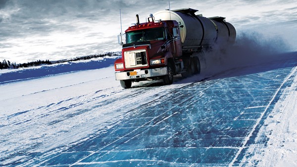 Ciężarówka Mack w programie „Na lodowym szlaku”, foto: Michał Winnicki Entertainment