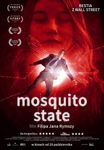 Charlotte Vega i Beau Knapp na plakacie promującym kinową emisję filmu „Mosquito State”, foto: Kino Świat