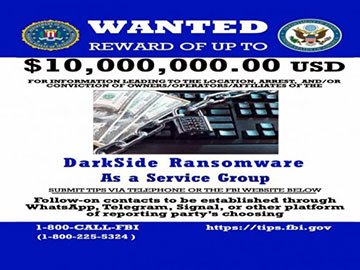Rząd USA daje 10 mln dol. za informacje o hakerach z DarkSide
