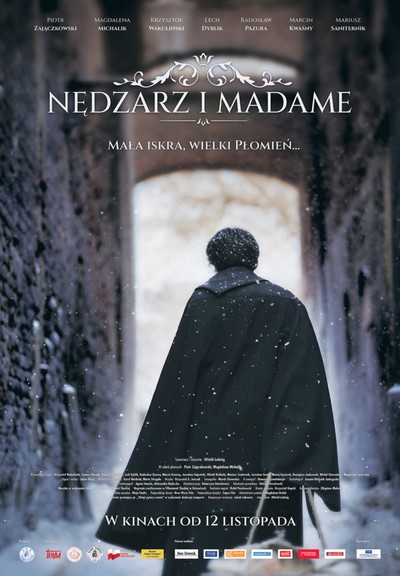 Piotr Zajączkowski na plakacie promującym kinową emisję filmu „Nędzarz i madame”, foto: Fundacja Lux Veritatis