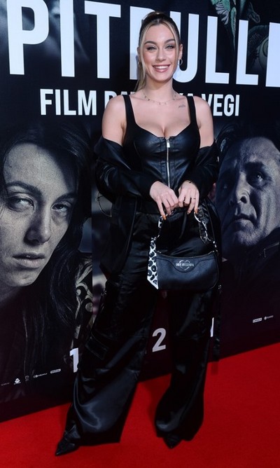Ewa Zawada na premierze filmu „Pitbull” (wersja z 2021 roku), foto: Jarosław Antoniak/Kino Świat