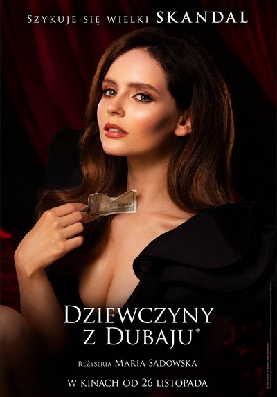 Olga Kalika on a poster promoting a movie show 