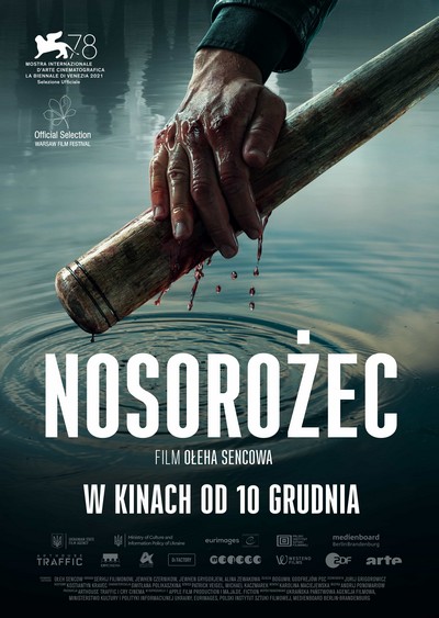 Plakat promujący kinową emisję filmu „Nosorożec”, foto: Agora
