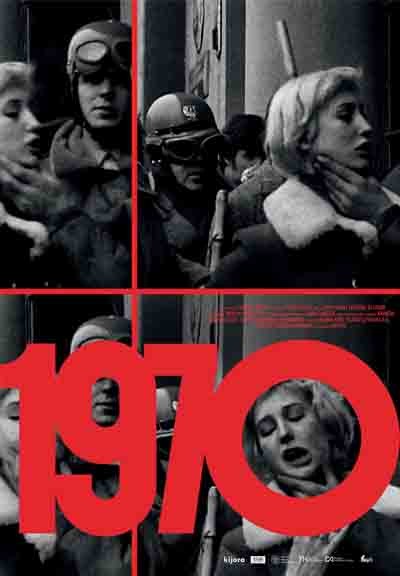 Milicjanci i strajkujący na plakacie promującym kinową emisję filmu „1970”, foto: Mayfly