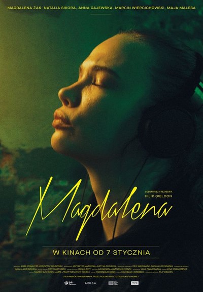 Magdalena Żak na plakacie promującym kinową emisję filmu „Magdalena”, foto: Holly Pictures