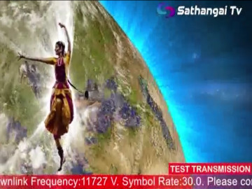 Indyjski kanał Sathangai TV testuje FTA na 9°E