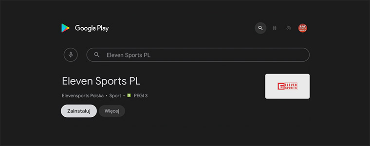 Eleven Sports Android TV