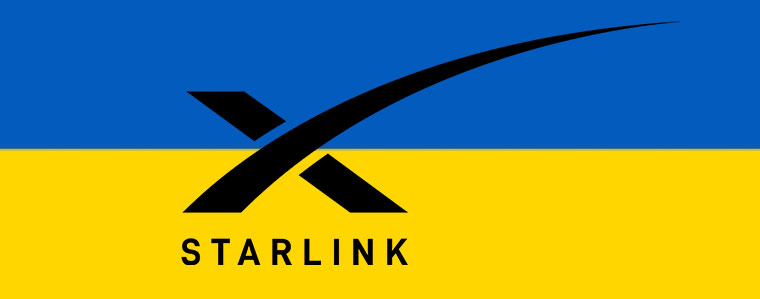 Flaga Ukrainy starlink 760px