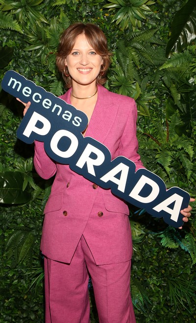 Aleksandra Domańska podczas promocji serialu „Mecenas Porada”, foto: WBF/Cyfrowy Polsat