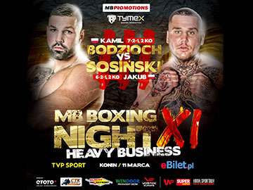 Gala MB Boxing Night 11 TVP Sport Konin Borek 360px