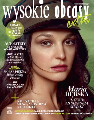 Maria Dębska na okładce miesięcznika „Wysokie Obcasy Extra” - numer 9/2019, foto: Agora