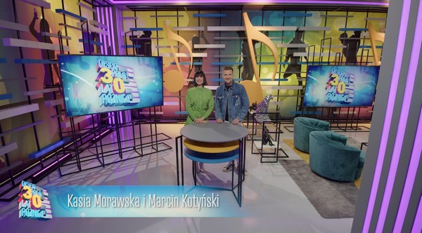 Katarzyna Morawska i Marcin Kotyński w programie „Disco polo 30 lat później”, foto: Cyfrowy Polsat