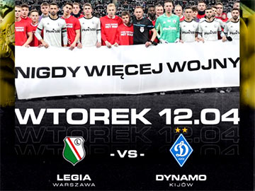 Charytatywny mecz Legia Warszawa – Dynamo Kijów w TVP