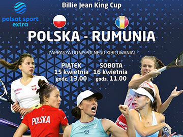 POlska Rumunia Radom Polsat sport extra billie Jean King Cup 360px
