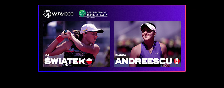 Iga Świątek Bianca Andreescu Canal+ online WTA 1000