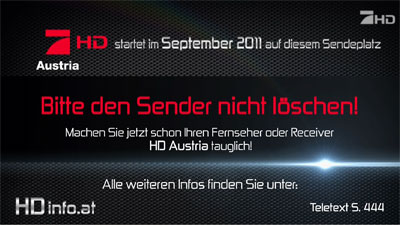 Pro Sieben HD Austria Infocard